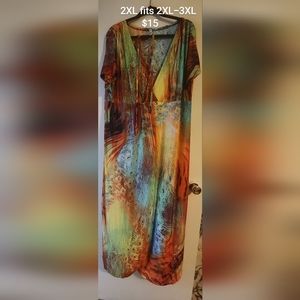 Short sleeve long dress